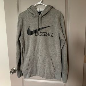 Nike Baseball Sweatshirt Hoodie Gray Men’s Medium
